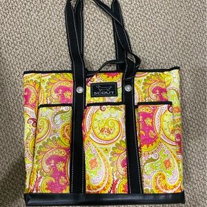 Scout bag with wear on bottom corners as pictured